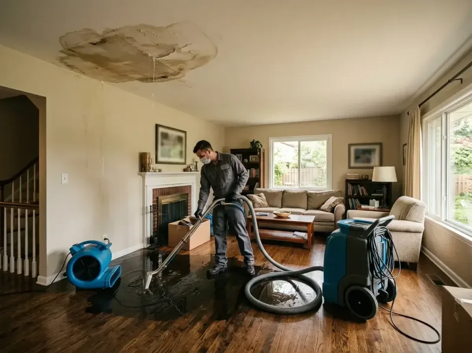 attic-pipe-burst-ceiling-drip-008 — frequently asked questions, Water Damage Restoration & Carpet Care in Ecorse, MI